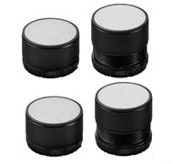 For Furniture Elevation Solutions 4 Pack Adjustable Bed Table Legs Risers, Design for Long Lasting Strength and Noise Reduction (Black)