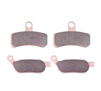 For FXDC 1584 Dyna Super Glide Custom 2008-2013 FXDF 1584 Fat Bob 2008-2011 Motorcycle Front And Rear Brake Pads Sintered Copper Base(Front and Rear)