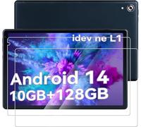 For FYMLCPFY 10.1inch Android 14 Tablet Tempered Glass Screen Protector - High Transparency, Scratch Resistant, Anti-Fingerprint(2 Pack) Transparent