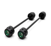For FZ1 For Fazer 2006-2015 FZ-1N FZ1N 2006-2012 Motorcycle Accessories Wheel Protector Front Rear Axle Fork Crash Sliders Crash Protector(GREEN)