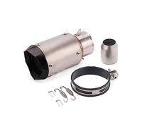 For FZ6 51MM 60MM Universal Motorcycle Exhaust Pipe Carbon Fiber DB Killer Escape Pipe Muffler Slip On(3,51mm)