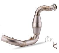 For G310R G310GS 2017 2018-2021 Motorcycle Exhaust Escape Full System 51mm Muffler Mid Link Pipe HRQCTIM(Stainless steel)