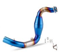 For G310R G310GS 2017 2018-2021 Motorcycle Exhaust Escape Full System 51mm Muffler Mid Link Pipe HRQCTIM(Stainless steel-blue)