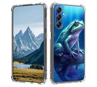 for Galaxy A14-5G Phone Case, for Samsung Galaxy A14-5G Clear Case,Slim Transparent Flexible TPU Durable Shockproof Anti-Scratch Anti-Fall Phone Cover,Frog in a Lake
