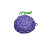 for Galaxy Buds 3 Pro Silicone Case, Cute 3D Devil Fruit Anime Cartoon Protective Cover, Shockproof Earphone Case for Samsung Galaxy Buds 3 Pro, Ideal for Boys & Girls (Purple)