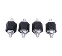 For Galaxy For Sharan T4 Rubber Buffer Pad With Nut Oem 191201256 Black Intercooler Mount Silent Block Vibration Damping Cushion Kit 4 Pack