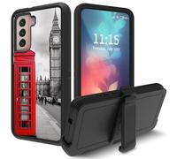 for Galaxy S22 Plus 5G Case, with Swivel Belt Clip Heavy Duty Shockproof TPU Protection Phone Cover for Samsung Galaxy S22 Plus 6.6 inch,London City