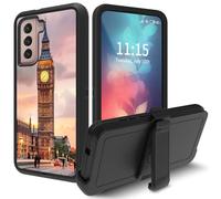 for Galaxy S22 Plus 5G Case, with Swivel Belt Clip Heavy Duty Shockproof TPU Protection Phone Cover for Samsung Galaxy S22 Plus 6.6 inch,London City
