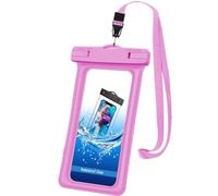 For Galaxy S26 Waterproof Phone Pouch, Samsung Galaxy S26 Plus / S26 Ultra/Z Fold 7 / Z Flip 7 - FE / S25 FE - Edge / S25, S24, S23 - Plus - Ultra/Z Flip 5, 4, 3 / Z Fold 5, 4, 3 (PINK)