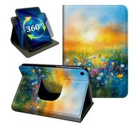 for Galaxy Tab A11/A9 8.7" 2026/2024 Watercolor Flowers Stand Cover