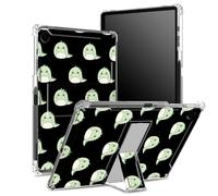 for Galaxy Tab A8 10.5" 2022 Model (SM-X200/X205/X207) Case with Pen Holder, Transparent Back with Cute Dinosaurs, Corner Protection Shockproof Cover with Hard Kickstand