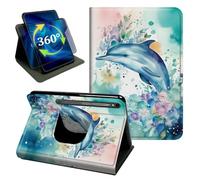 for Galaxy Tab S10 Lite/S10 FE/S9 FE/S9 11" Dolphin Stand Cover