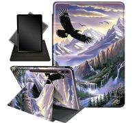 for Galaxy Tab S10+ Plus 2024/ S9+ Plus/ S9 FE Plus Case,360 Degree Rotating Stand Smart Protective Cover Case for Samsung Tab S10 Plus/ S9 Plus/S9 FE Plus 12.4 Inch,Eagles in The Sky