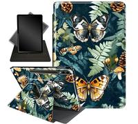 for Galaxy Tab S10+ Plus 2024/ S9+ Plus/ S9 FE Plus Case,360 Degree Rotating Stand Smart Protective Cover Case for Samsung Tab S10 Plus/ S9 Plus/S9 FE Plus 12.4 Inch,Jungle Butterfly