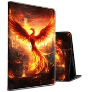 for Galaxy Tab S10 Plus/S9 FE Plus/S9 Plus Tablet 12.4" PU Leather Shockproof Stand Protective Cover with Auto Sleep/Wake for Samsung Tab S9 Plus/S9 FE Plus/S10 Plus,Majestic Phoenix Rising