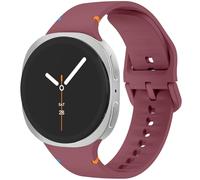 For Galaxy Watch 8 Bands 40mm 44mm Classic 46mm,No Gap Silicone Sport Bands Strap Compatible with Samsung Galaxy Watch 8 and 8 Classic 40mm 44mm 46mm Band (Wine Red, S/M)
