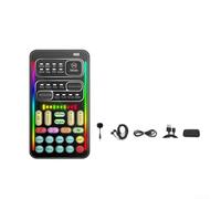For Gaming Voice Modulator Portable Device with 10 Sound Effects for Enhanced Online Play on and One (Sound card package)