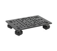 for Gantry, for Plate - Aluminum High Strength, Black Anodized, 3D Printer Linear Universal Guide for Milling Machine (Board with 4 Plastic Pulleys and Bearings)