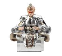 For Garden Family Room Abstract Ornaments Figurines Art Gift Statue Figure Monkey Statue Monkey Aquarium Decor Sun Car Decoration Crystal Ornament Set (A, A)