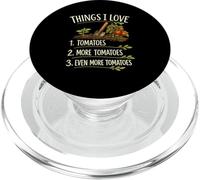 For Gardeners Love Growing Tomatoes Tomato Gardening Humor PopSockets PopGrip for MagSafe