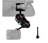 for Garmin Dash Cam Mount,Compatible with Garmin Mini/Mini 2/Mini 3/45/46/47/55/56/57/65W/66W/67W/Tandem/ X110/X210/X310 etc Dash Cam,Aluminum Rearview Mirror Bracket Kit (8.55mm Ball Heads)