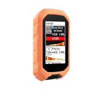 For Garmin Edge MTB, Portable Silicone Protective Case Shockproof Dust-proof Scratch-Resistant Full Cover, Edge MTB Solid Color Soft Shell Protector (Orange)