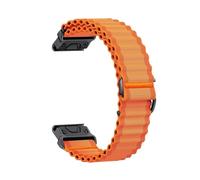 For Garmin Fenix8 8X 7 7X Pro 6 6X 5 5X Plus 47mm 51mm instinctive 2 QuickFit strap replacement 22mm 26mm Nylon bracelet Accessories(Orange,22mm(MARQ series))