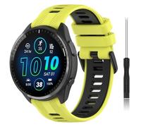 for Garmin Forerunner 965 Band, Silicone Replacement Bands for Garmin Forerunner 965/955/945/745 (Lime Green)