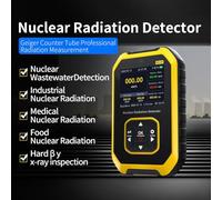 for GC-01 Counter for Nuclear Radiation Detector, Personal Dosimeter with LCD Display, 3 Alarm Modes (Sound/Flash/Vibration), 48keV-1.5MeV Energy(Yellow)