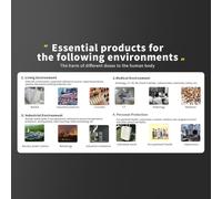 for GC-01 Nuclear Radiation Detector with -Muller Tube for X-for Ray Gamma Beta Detection, 1100mAh Personal Dose Alarm, LCD Display, English/Chi