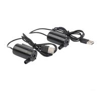for Gdfnmogo 12V DC Submersible Water Pump Quiet Brushless Motor 2-Pack Mini Fountain Pump for 3M Head 2-3L/min Flow Rate for Garden Watering Black PVC