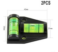 for Gdfnmogo 2 Pack T-Shaped Horizontal Bubble Level for Tools, Mini for Level with Dual Vials, Small Level for Woodworking, Caravan, and Machinery(42 * 30 * 12mm)