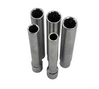 for Gdfnmogo 3/8 Inch Drive Socket Wrench Set, 12 Point Hex Socket Adapter, Chrome Vanadium Steel Wrench Head, 8-14mm Multi Size Socket Converter for 3/8" Tools(12 Points)