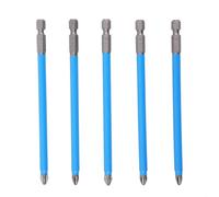 for Gdfnmogo 5Pcs PH2 Extra Long 127mm Magnetic Non-Slip Screwdriver Bit Set with 1/4 Inch Hex Shank, Anti-Slip Electric Drill Driver Bits, High Hardness Driver