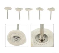 for Gdfnmogo 5pcs Polishing Cloth Wheel Buffing Pad Set, 25mm Diameter, 4mm Thick Grinding Heads with 3mm Shank for Rotary Tools, Fine Polisher Accessories for Jewellery