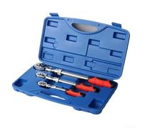 for Gdfnmogo 72 Tooth Ratchet Wrench Set 3 Pcs, Extendable for Head Spanner with 180 Degree Swivel and Reversible Mechanism, Quick Release Socket Hand Tool for