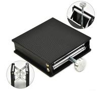 for Gdfnmogo Adjustable Lab Jack Lifting Platform 100x100mm Aluminum Alloy Laboratory Scissor Stand Height 30-90mm for Physics Chemistry Biology Experiments Stable Support(Silver)