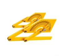 for Gdfnmogo Adjustable Protractor 0-180 Degrees Angle Measuring Tool for Carpentry Cabinet Making Miter Saw Angle Finder Ruler Portable Plastic Protractor Set