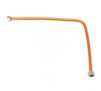 for Gdfnmogo Aluminum Air Compressor Exhaust Tube Replacement 21 Inch Copper-Plated Air Pipe with G3/8 Female Thread Brass Hex Nut, 10×550mm Compatible Air Pump for Spare Part