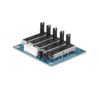 for Gdfnmogo for EQ Equalizer Board, Audio Preamplifier Circuit Board for Stereo Equalizer Power Supply, Dual Power Supply +/-5V to +/-15V, 5/10/15-Band Graphic PCB(5 Road)