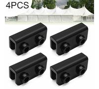for Gdfnmogo Gazebo Connector Replacement Rectangular Bracket Set for -Up Gazebo or Tent Frame, Lasting Black for Spare Parts for Garden Structures and Outdoor Shelter(4Pcs)