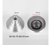 for Gdfnmogo Pagoda Pulley Wheel V Type Belt Set Transmission Wheel for Benchtop Drill Press, Aluminum 4 Step 5 Step Pulley System, K660 V Belt Compatible, A Type(18mm)