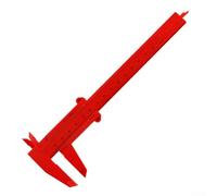 for Gdfnmogo Plastic Vernier Caliper 0-150mm Measuring Tool with Double Rule Scale for Depth Height Diameter Measurement, Precision Sliding Gauge for Jewellery,(Red)