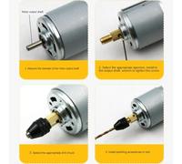 for Gdfnmogo Self-Tightening Brass Drill Chuck for Mini Copper Connecting Rod M8-2mm/2.3mm/3.17mm/5mm, Includes L-Shaped Wrench, Small Motor Shaft Adapter(M8-2mm)