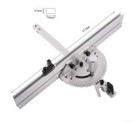 for Gdfnmogo Table Saw Miter Gauge with 27 Angle Stops, Aluminum Miter Bar for Woodworking, Adjustable Locking Guide Compatible with Contractor(D)