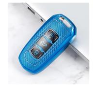 For Geely Atlas Boyue NL3 EX7 Emgrand X7 Borui SUV GT GC9 Protector Car Remote Key Case Cover Bag Shell Fob Keychain(Blue case)