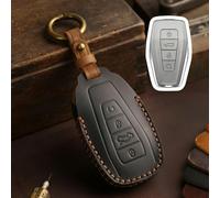 for Geely Coolray X6 X7 EX7 Geometry C Emgrand Global Kulrey Hawk GX7 Okavango NL3 GT GC9, Leather Car Key Fob Case Cover Shell