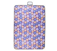 for Generic, for Foldable Mat, 600D Oxford Cloth, for Outdoor Beach Camping/Picnic (Three-Color Flowers)