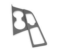 For Genesis G70 2017-2022 LHD Carbon Fiber Car Central Control Panel Gear Box Water Cup Frame Cover Trim HRQCTIM