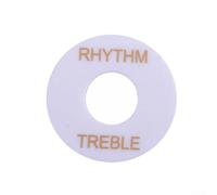 For Gibson Rhythm Treble Selector Switch Ring White Black Replacement Collar 33.5mm Outer Diameter Pickup Control Tip Hardware Accessory For Musicians And Luthiers Repair Kit Guitar Parts(White)